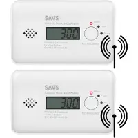 SAVS C10-W Koolmonoxidemelder 2-pack – Draadloos koppelbaar - LinkSmart
