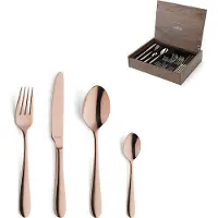 Amefa Oxford 1860ZEMDF3C40 Copper, 24-delige bestekset in houten cassette