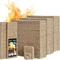 KOTARBAU 2600 Stuks Aanmaakblokjes voor Open Haard - Houtwol - 25x8x13 cm - Aanmaakwokkels - Aanmaakblokjes voor Houtkachel - BBQ Open Haard