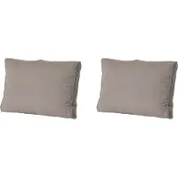 Madison lounge rugkussen rib liver ca. 43x73 cm set van 2