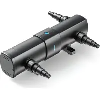 SunSun CUV-218 Teichfilter 2500 liter per uur / 18 Watt UVC, voorfilter voor vijverfilters en vijverpompen, waterzuiveraar met UV-lamp, lichtfilter voor algbestrijding