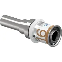Uponor overgang Ø16x15mm buis - messing - 1070615
