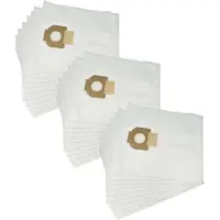 VHBW 30x vervangende stofzakken voor Nilfisk 302004000 voor stofzuigers - 49,2 cm x 37,5 cm, wit