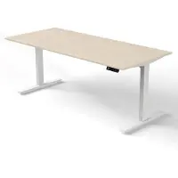 Kerkmann Move 3 Zit-sta-bureau Rechthoekig Esdoorn T-Voet 1,800 (B) x 800 (D) x 1.200 (H) mm Hout
