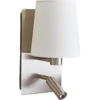 LINDBY Wandlampe , Aiden, Grijs, Woonkamer, Stof, Modern