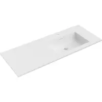 Mexen Otis ingebouwde wastafel rechts 121 x 46,5 cm, wit mat - 25181201P
