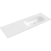 Mexen Vela blad ingebouwde wastafel rechts 141 x 46,5 cm, wit glans - 25231400P