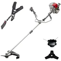 Ikra benzine-bosmaaier IBF 31-4 | 4-takt | draadspoel met een snijbreedte van 43 cm en een mes met 3 tanden (Ø 25,5 cm) | schouderriem