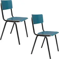 Zuiver Back to School Matte eetkamerstoel (set van 4)