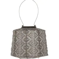 Lumiz Lampion Lace Taupe D 20 H 14 Cm