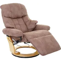 Robas Lund MCA Calgary 2 fauteuil, TV fauteuil, stof/textiel 150kg belastbaar ~ antiek bruin, natuurlijk bruin