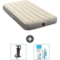 Intex Luchtbed 1-Persoons + Accessoires (3-delig)