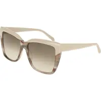 Ferragamo Zonnebril - - SF1102S - Acetaat - Beige gestreepte schildpad - 58 mm
