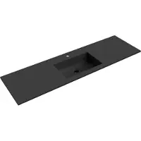 Mexen Otis ingebouwde wastafel 161 x 46,5 cm, zwart mat - 25181671