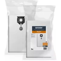 SQOON Stofzuigerzakken PRO Geschikt voor Kärcher NT30/1 Series – Vervangt Model 2.889-154.0 – 5 Stuks