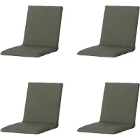 Madison stapelstoelkussen manchester green ca. 97x49 cm set van 4