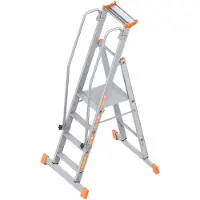 Layher platformsteiger type 1074, 4 treden met dwarsbalk