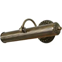 LINDBY wandlamp Joely, 37cm, messing, metaal, E14 dimbaar, brons / oud-messing, Woon-/ Eetkamer, metaal, Antiek, Wandlamp