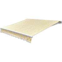 Syfax Luifel handmatig uittrekbaar 300 cm geel/wit