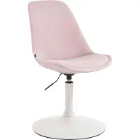 CLP Maverick Eetkamerstoel - Fluweel roze wit