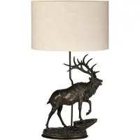 Elstead Lighting LED Tafellamp Angus | 1X E27 Max 40W | Bronze Patina