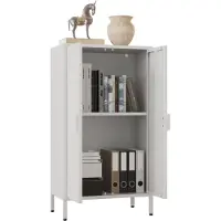 VCM Houten ladekast dressoir highboard dressoirkast draaideuren Flokas M
