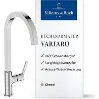 Villeroy & Boch Variaro keukenkraan, hoge druk, waterbesparend – Chroom