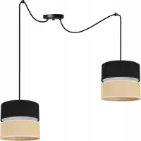 Light11 HOME SPIDER-plafondlamp, lampenkap 20 cm, zwart