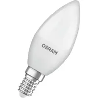 Osram LED lamp Star mini kaars E14 mat 2700K warm wit 3-pack, filament LED, schokbestendig, UV-vrij, 15000 h, decoratieve B-vorm, ideaal voor woonkamers