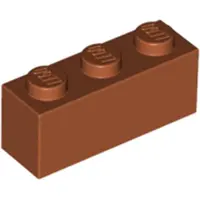 LEGO 250 stuks 3622 Steenelement 1x3, basisstenen, 250 donkeroranje