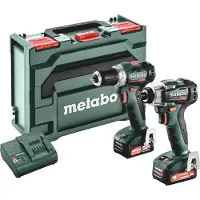 Metabo BS 12 BL + SSD 12 BL Accu Combo set 12V | 2 x 2.0 Ah, SC 30 | metaBOX 118 L - 685228000