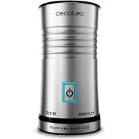 Cecotec 01519, Automatische melkopschuimer/warmer, Borůvka (kleur), Zilver, Roestvrij staal, 115 ml, 240 ml, Knopbediening