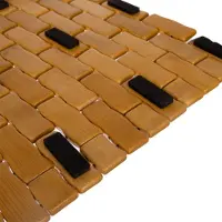 Ruhhy bamboe badmat 80x50 cm – antislip en waterproof