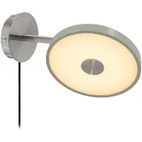 UMAGE Wandlampe , Asteria Short, dimbare, Groen, Woonkamer, Metaal, Designer