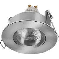 Osram Smart Matter Spot LED inbouwspot, IP65, RGBW, verstelbaar, satijnnikkel, 4,7W, smart home, dimbaar, app-bediening