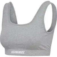 Hummel Sport bh 'Elemental' grijs gemêleerd / wit
