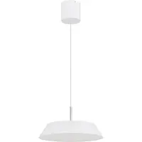 Globo Strakke hanglamp Silena wit Ø 40cm