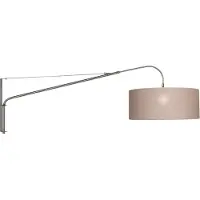 Steinhauer Wandlamp elegant classy 9329 staal kap grijs linnen grof