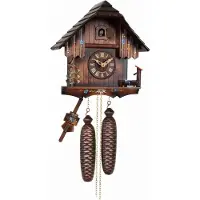 Engstler - 430/8 - Koekoeksklok - 8-daags kettinguurwerk - Notenhout - 26 cm