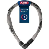 ABUS Fietsslot Kettingslot - Tresor 6807C - Security level 7 - grijs - 110 cm - Geschikt voor elektrische fietsen en stadsfietsen