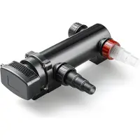 SunSun CUV-318 voorfilter 3000 liter per uur / 18 W UVC, voorfilter voor vijverfilters en vijverpompen, waterzuiveraar met UV-lamp, lichtfilter voor algbestrijding
