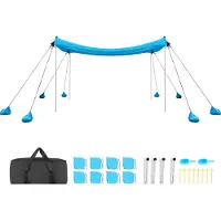 Vevor strandtent met zonbescherming (UPF 50+) 3 x 3 x 2 m