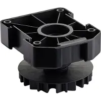 Sotech 20 stuks meubelpoot zwart, hoogte: 55 mm, verstelbaar, belastbaarheid: 500 kg per stelvoet