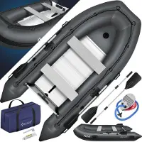 Kesser Rubberboot voor 4 Personen - 3,2m Opblaasbare Boot Set Inclusief Peddels & Pomp