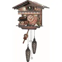 Engstler - 440_Q - Koekoeksklok - Kwarts - Notenhout - 26 cm
