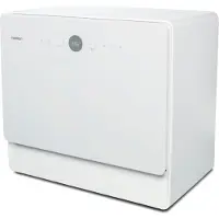 Medion Mini Vaatwasser DWT50 (tafelmodel vaatwasser, vaatwasser, 5 couverts, werkt met/zonder wateraansluiting, emmerfunctie, 35 cm diep, 7 reinigingsprogramma's, MD 37775) wit