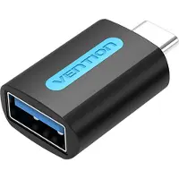 Vention CDUB0, USB-C, USB-A, zwart
