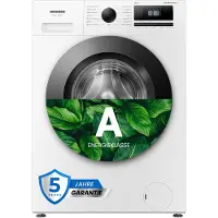 Heinner Slim Wasmachine - 6 kg - 1200 tpm - Energieklasse A - Inverter Motor - 15 Programma's met Stoomfunctie - Smalle Wasmachine 45 cm Diep - Wit - 5 Jaar Garantie