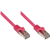 GOOD CONNECTIONS Patchkabel, Cat. 5e, SF/UTP, magenta, 0,25 meter,