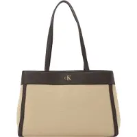 Calvin Klein Shopper beige / donkerbruin